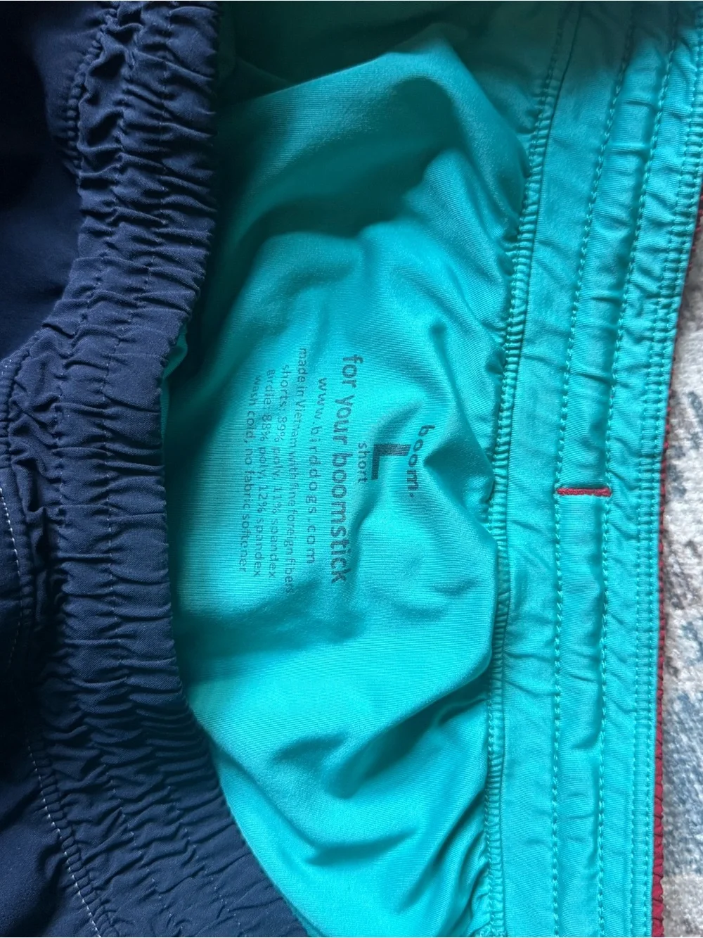 Birddogs Navy and Teal Athletic Shorts